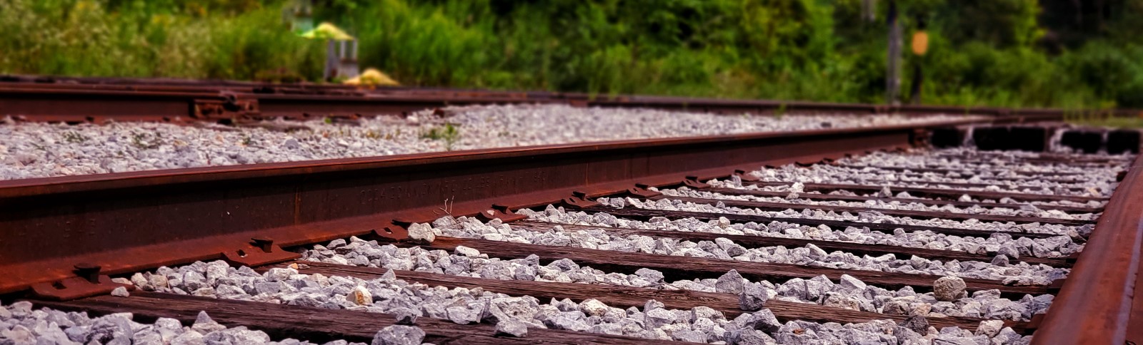 train tracks banner